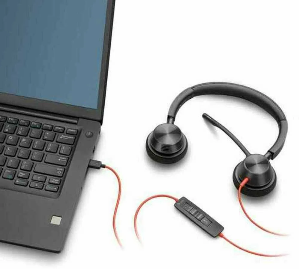 Ausinės Hewlett Packard (HP) Plantronics POLY Blackwire 3320 BW3320 USB-A