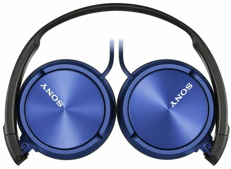 Laidinės ausinės Sony MDR-ZX310AP, juodos/mėlynos spalvos