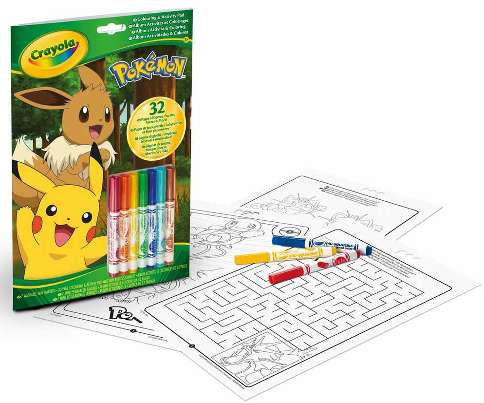 Crayola, Inc. CRAYOLA POKEMON Spalvų ir veiklos rinkinys