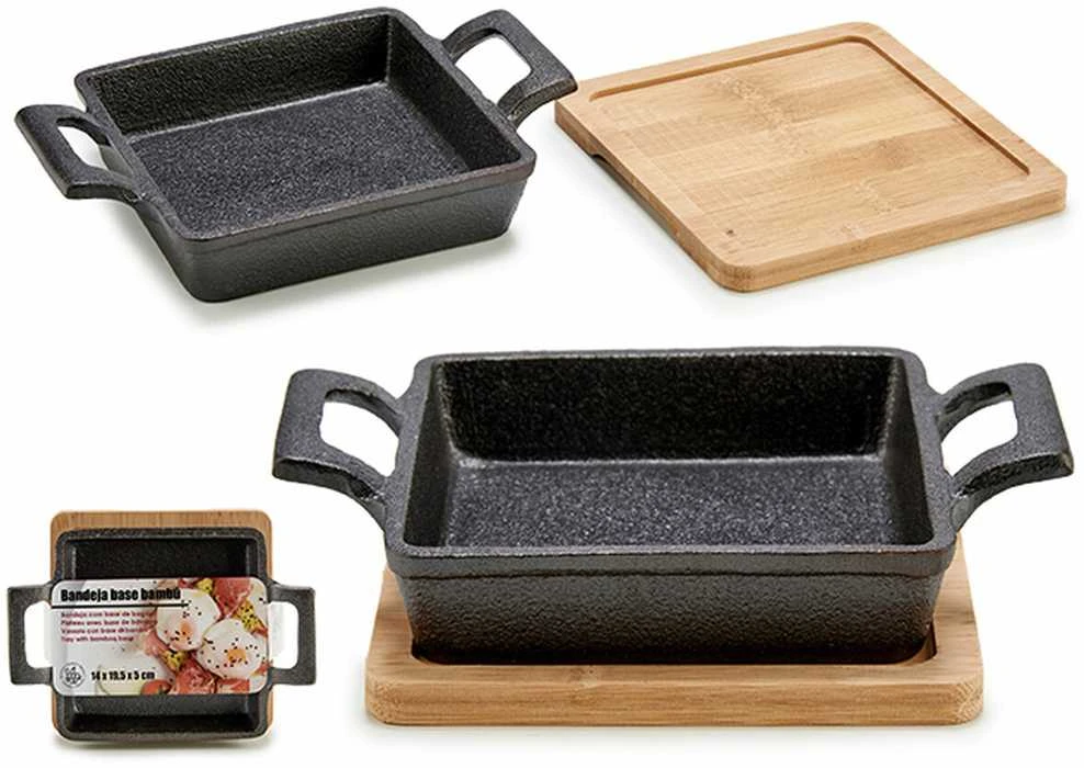 Kinvara kepimo forma 18,5 x 14 cm stal pilka/naturalna 2 dalys