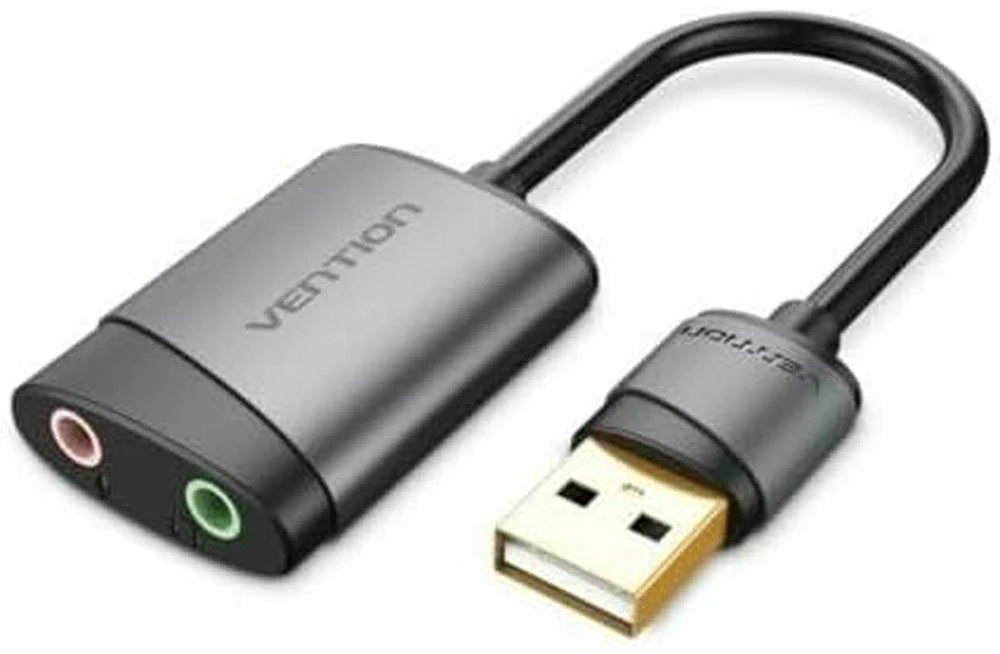 Vention Išorinė USB garso plokštė 0.15 m ventiliacijos CDKHB (pilka)