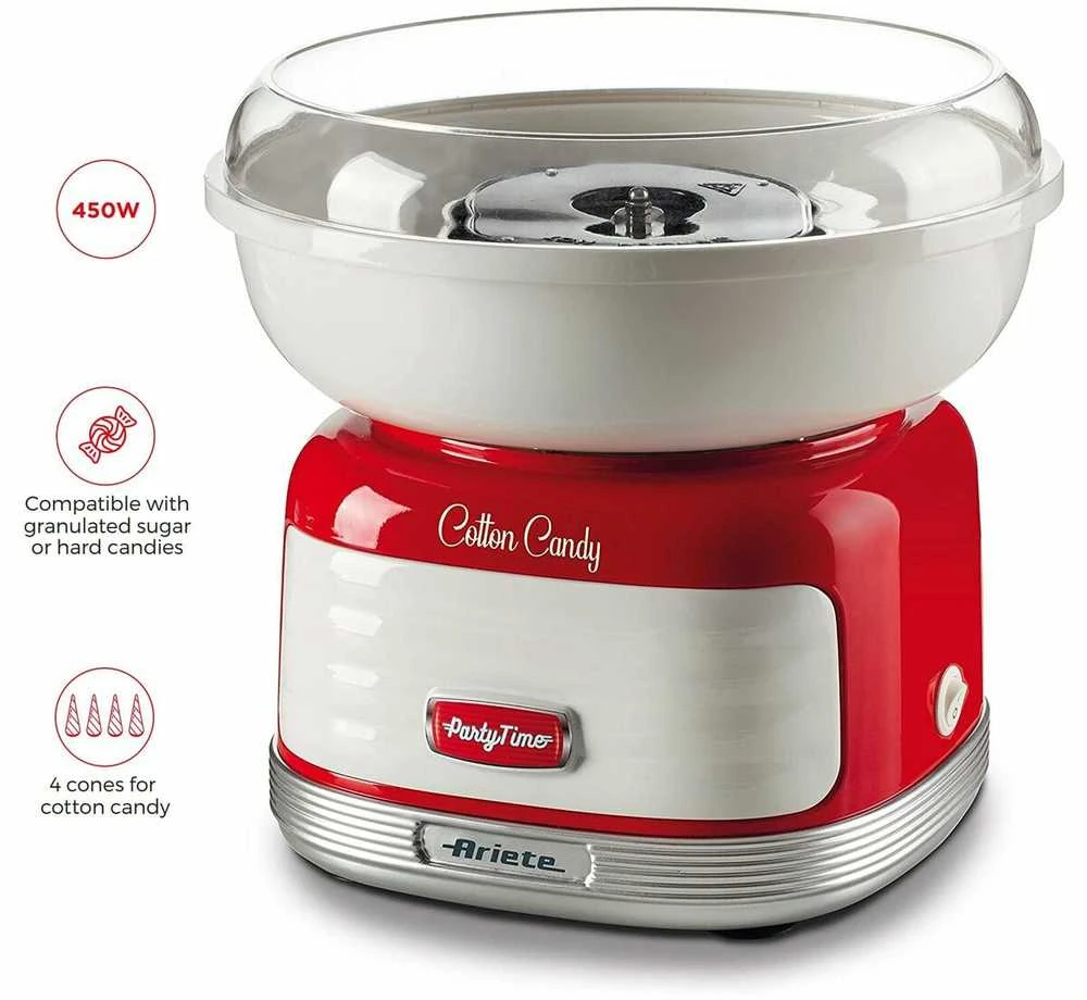 Ariete 2973 Cukraus vatos gaminimo aparatas Cotton Candy Party Time