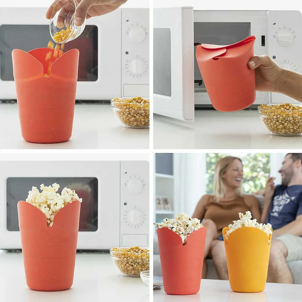 Vaflinė Sulankstomi silikoniniai spragėsių gaminimo prietaisai Popbox InnovaGoods (2 Vnt.)