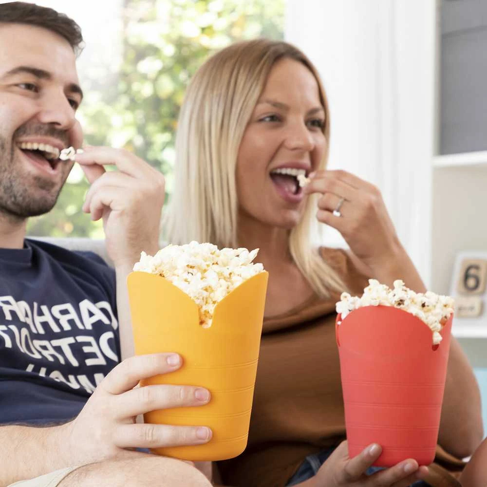 Vaflinė Sulankstomi silikoniniai spragėsių gaminimo prietaisai Popbox InnovaGoods (2 Vnt.)