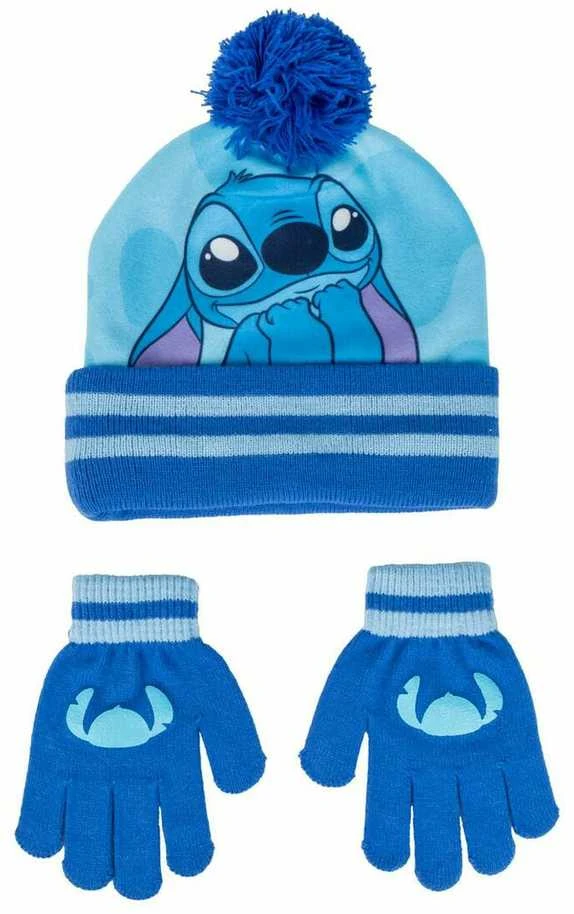 Stitch megzta kepurė ir pirštinės