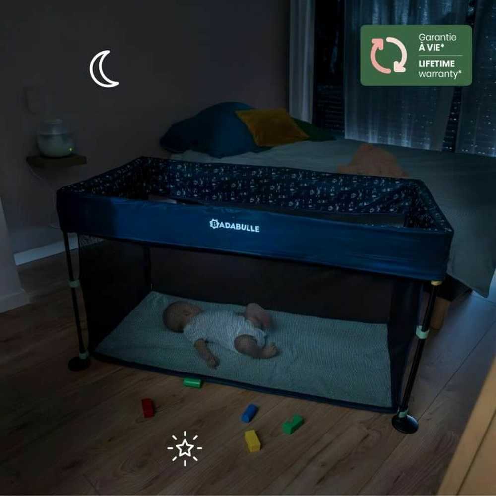 Babymoov Badabulle Lit Parapluie Easy Clip - Lengvai sulankstomas ir išskleidžiamas - Lengvas ir kompaktiškas lova su nešiojamu krepšiu - Čiužinys įtrauktas