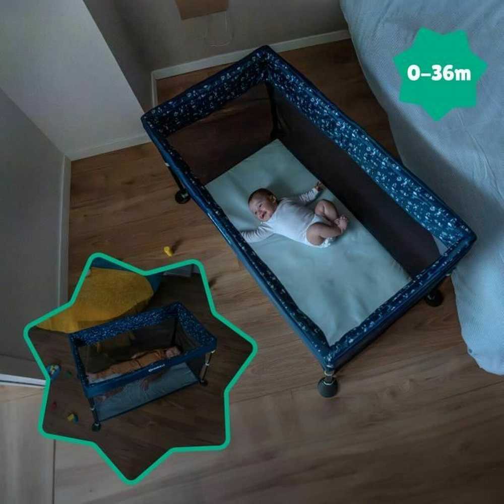Babymoov Badabulle Lit Parapluie Easy Clip - Lengvai sulankstomas ir išskleidžiamas - Lengvas ir kompaktiškas lova su nešiojamu krepšiu - Čiužinys įtrauktas
