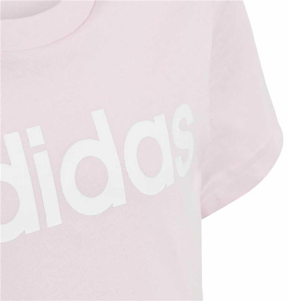 Adidas Essentials Linijinio Logotipo Medvilniniai Siauro Kirpimo Marškinėliai Jaunimui IC3152