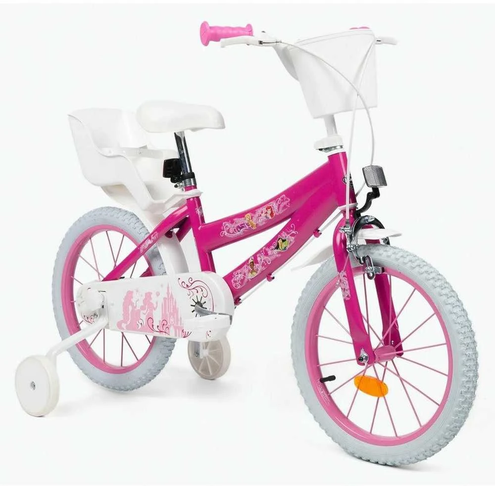 Vaikiškas Dviratis - Huffy 21851W 16 Colių Su Atraminiais Ratukais Rožinis Baltas