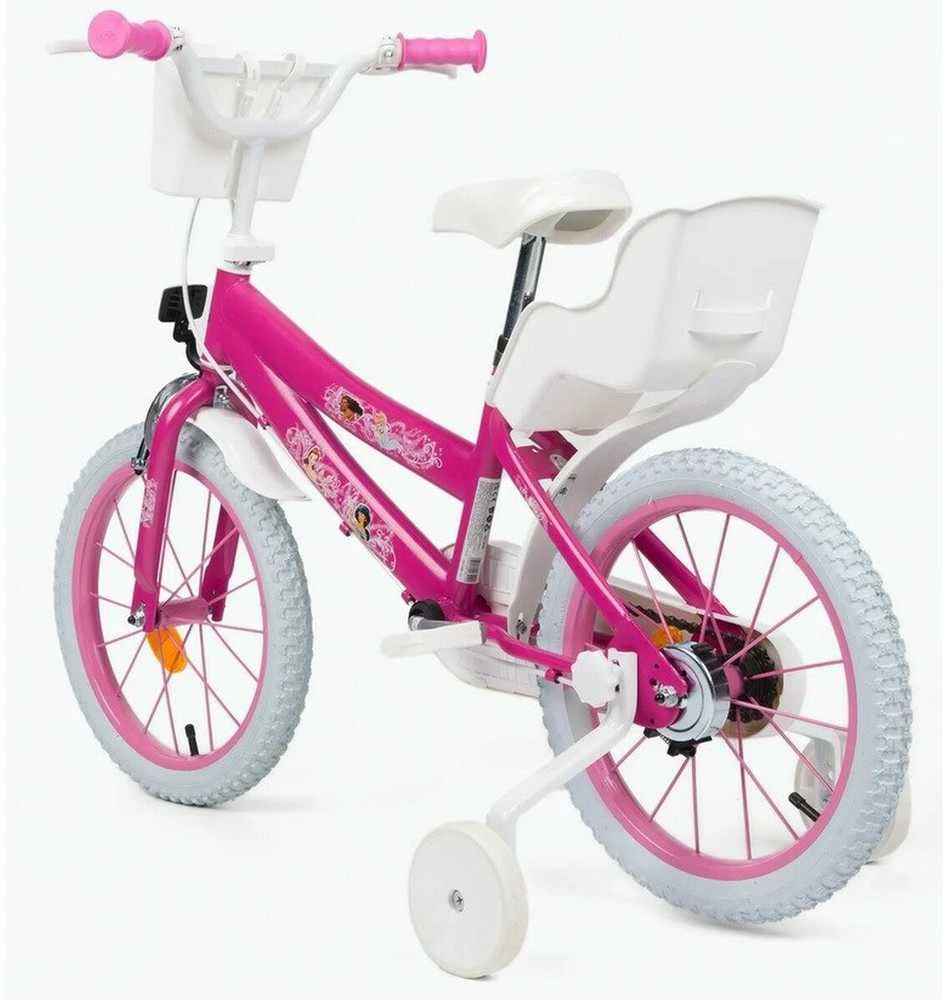 Vaikiškas Dviratis - Huffy 21851W 16 Colių Su Atraminiais Ratukais Rožinis Baltas