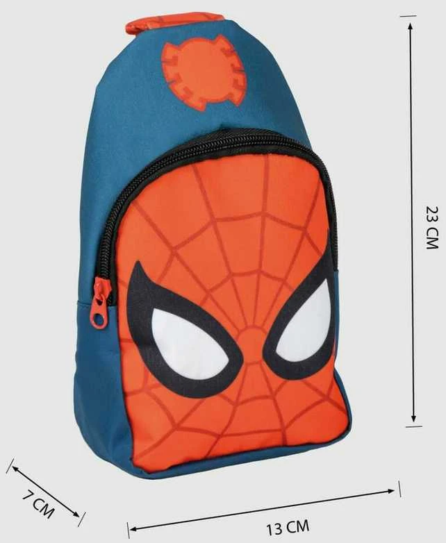 Vaikiškas krepšys Spider-Man Rankinė per Petį Mėlyna Raudona 13 x 23 x 7 cm