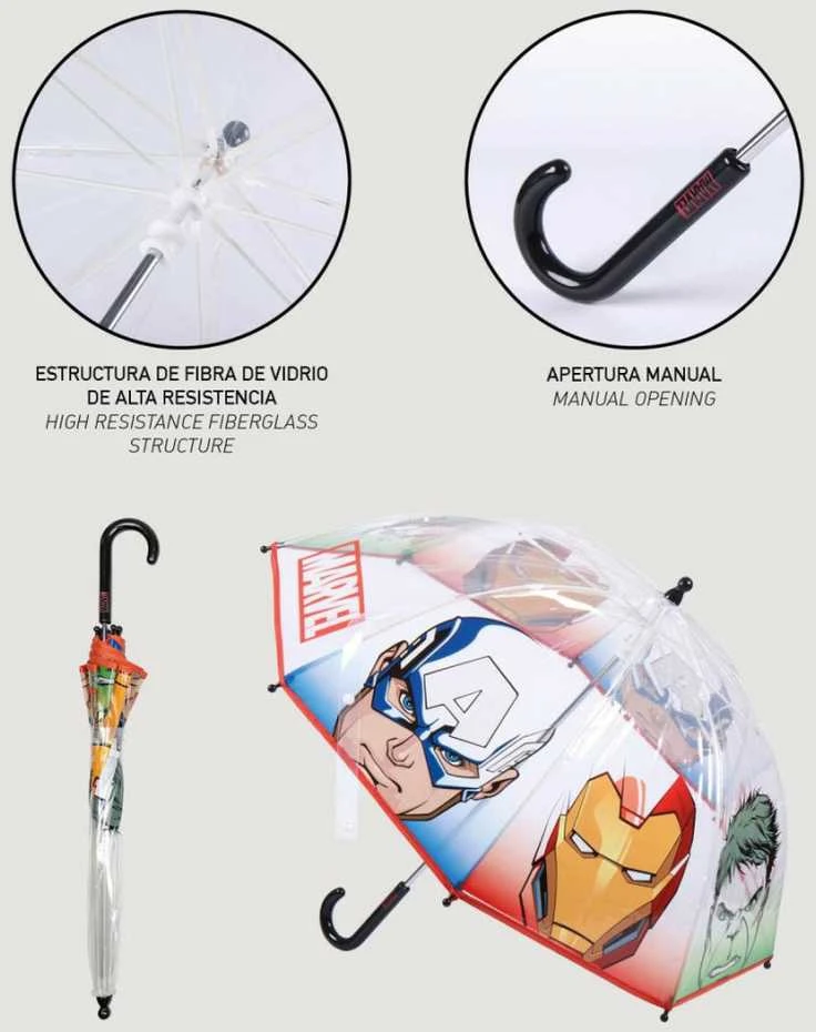Skėtis The Avengers 45 cm Raudona (Ø 71 cm)