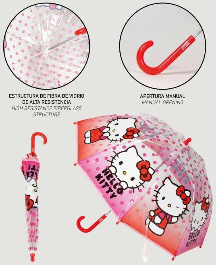 CERDÁ Hello Kitty manual bubble umbrella