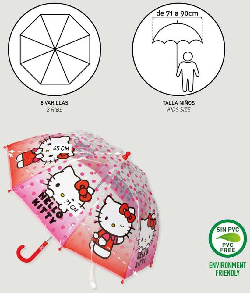CERDÁ Hello Kitty manual bubble umbrella