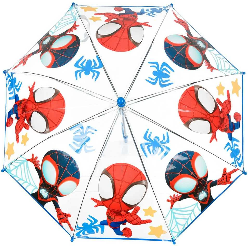 Vaikiškas permatomas skėtis „Žmogus-voras“ ir „Herojus“ √ò72 cm