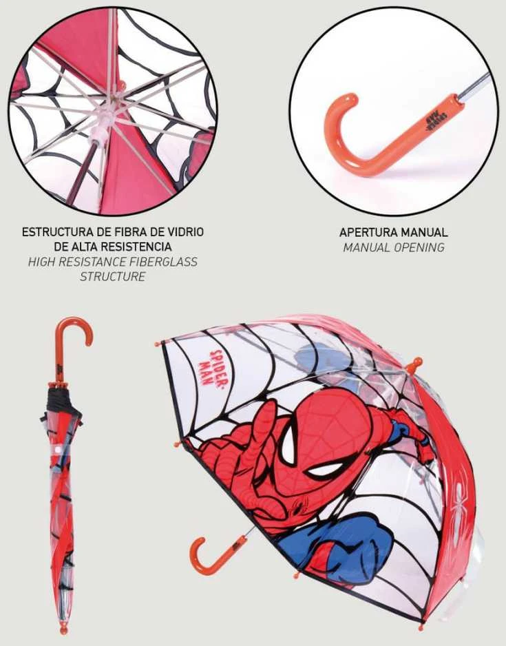 SPIDER-MAN Skėtis Spiderman 45 cm Raudona