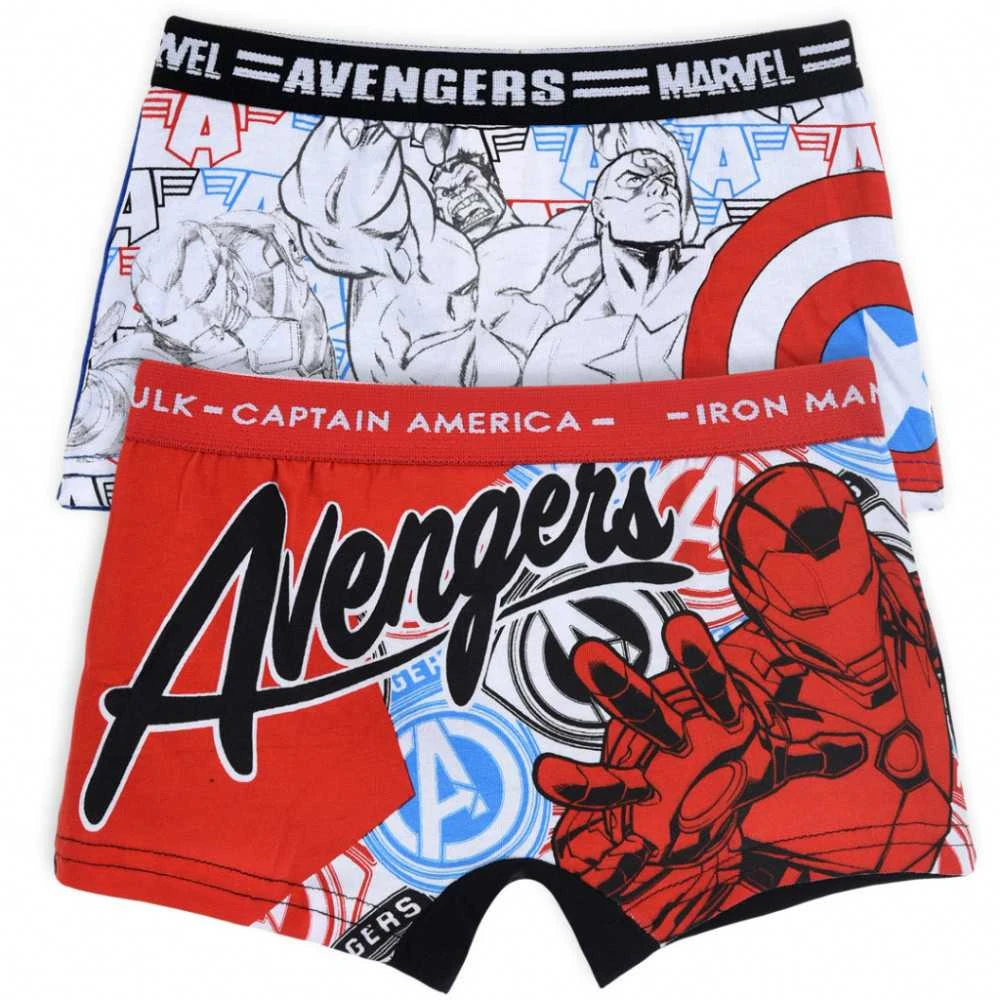 Vaikiški bokseršortai „Avengers“, 2 vnt. pakuotėje, 6/8 metų