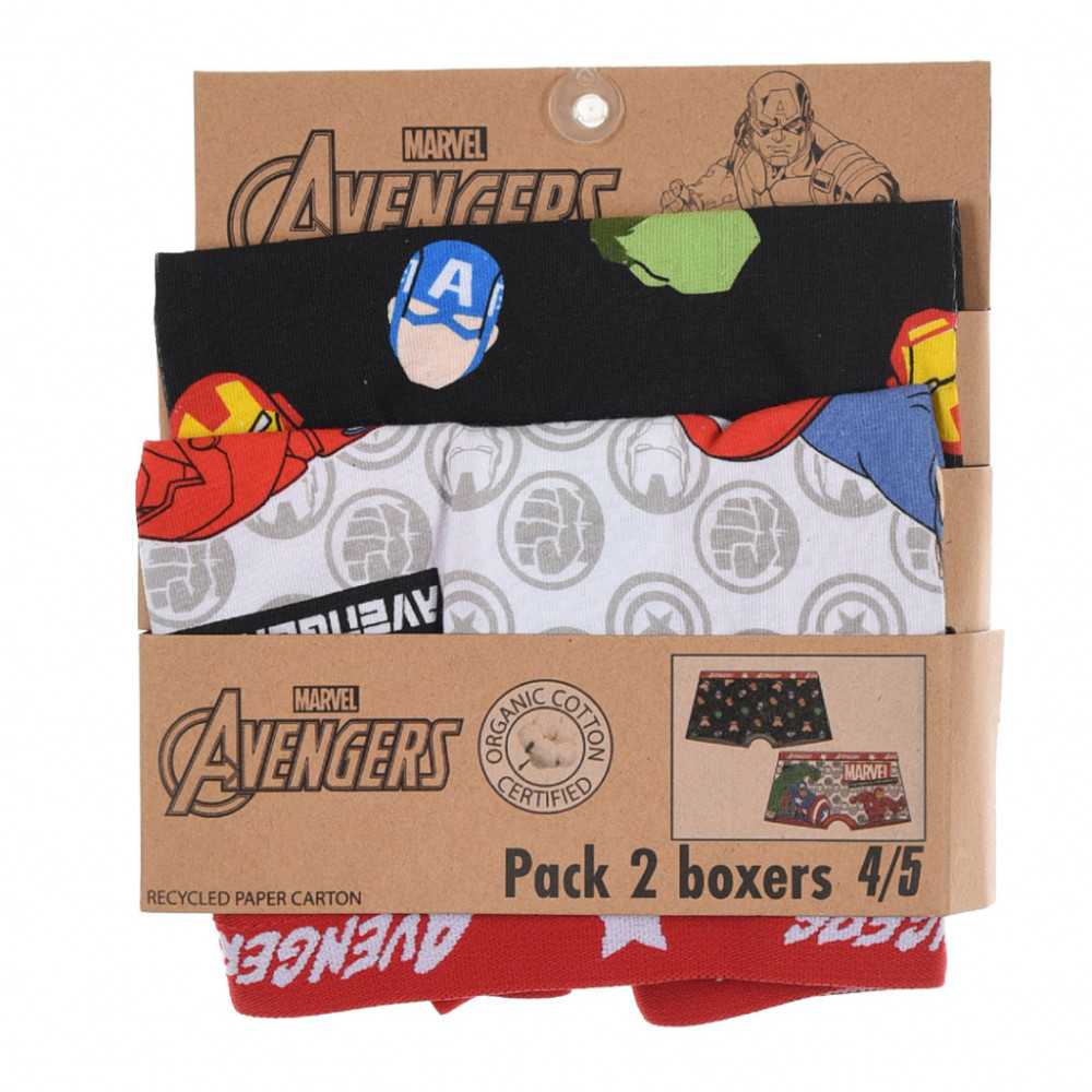 Vaikiški bokseršortai „Avengers“ (2 vnt. pakuotė, 2/3 metai)