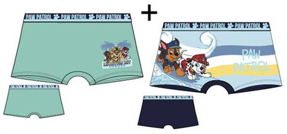 Vaikiški bokseršortai „Paw Patrol“ (2 vnt. pakuotė, 2/3 metai)