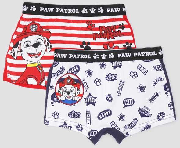 Vaikiški bokseršortai „Paw Patrol“ (2 vnt. pakuotė, 2/3 metai)