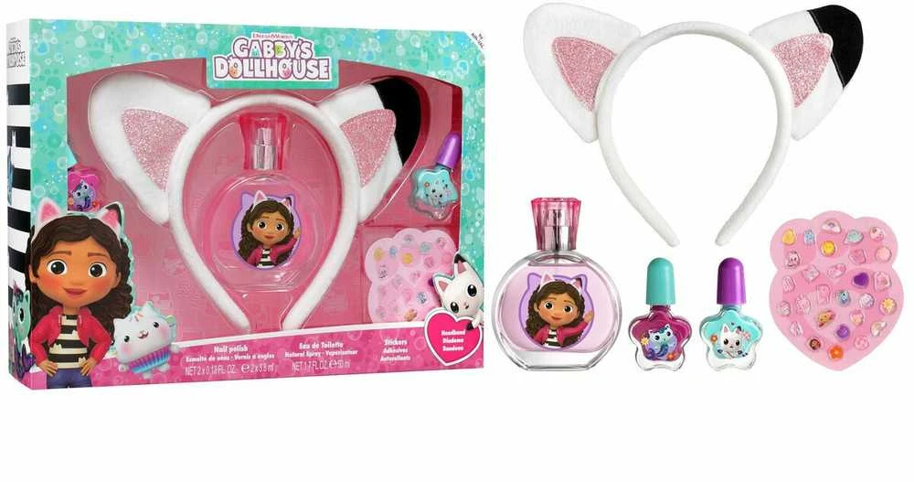 „Cartoon Netflix Gabby's Dollhouse“ tualetinio vandens purškiklis, 50 ml rinkinys, 5 dalys