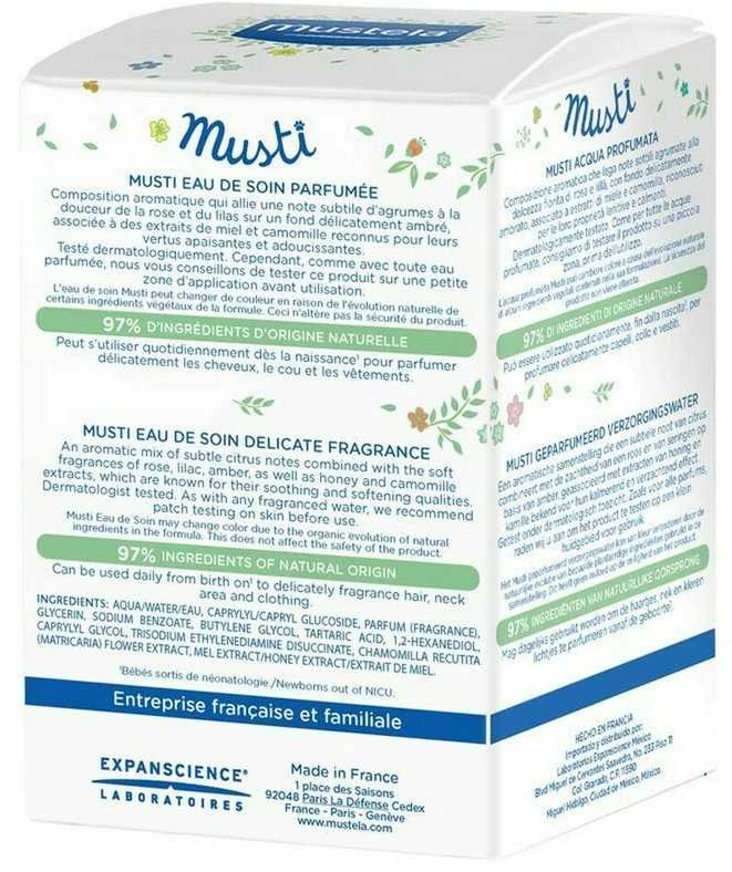 Vaikiškas kvapusis vanduo Mustela Musti Eau De Soin Delicate Fragrance 50ml