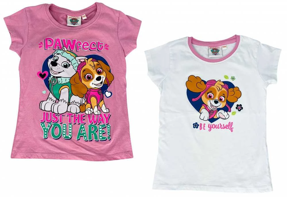 Vaikiški trumpi marškinėliai „Paw Patrol“ (2 dalių) 110/116 cm