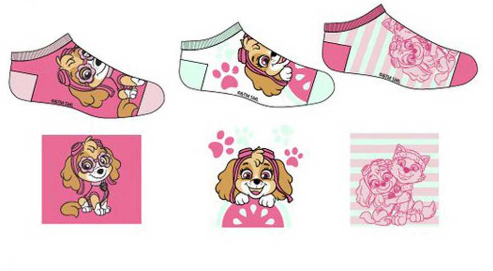 Vaikiškos kojinės be matomų spalvų „Paw Patrol“ 23/26