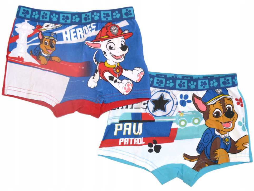 Vaikiškos „Paw Patrol“ bokserinės kelnaitės, 2 vnt. pakuotėje, 4/5 metų amžiaus