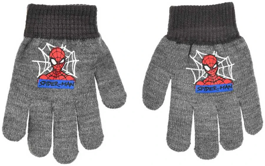 Spiderman vaikų pirštinės, pilkos