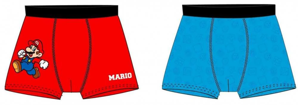Vaikiškos „Super Mario“ bokserinės kelnaitės, 2 vnt. pakuotėje, 8 metai