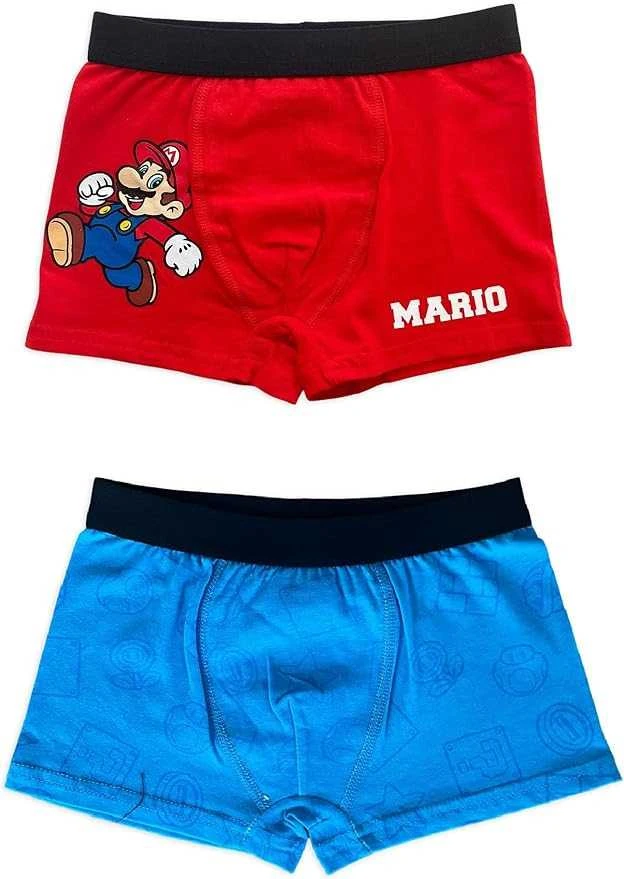 Vaikiškos „Super Mario“ bokserinės kelnaitės, 2 vnt. pakuotėje, 8 metai