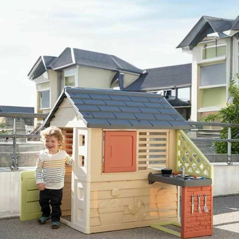 Lauko žaidimų namelis su virtuvėle Smoby Life Nature (7600810739)