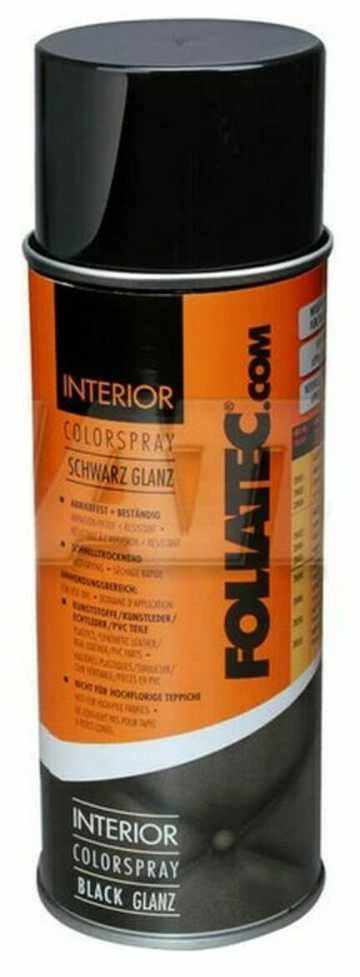 Foliatec 400ml blizgūs juodi purškiami interjero dažai