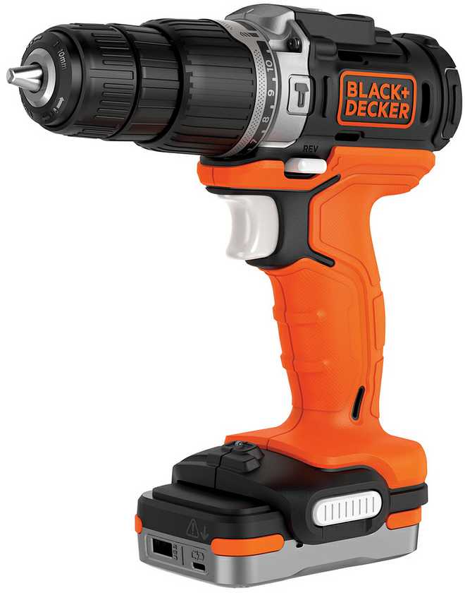 Black & Decker Juodas & Decker Suktuvas-gręžtuvas Juodas & Decker BDCHD12S1-XJ; 12 V; 1x1,5 Ah akum.