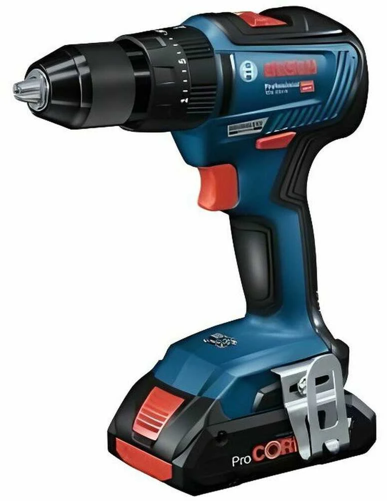 Bosch GSB 18V-55, LB be akumuliatoriaus ir kroviklio