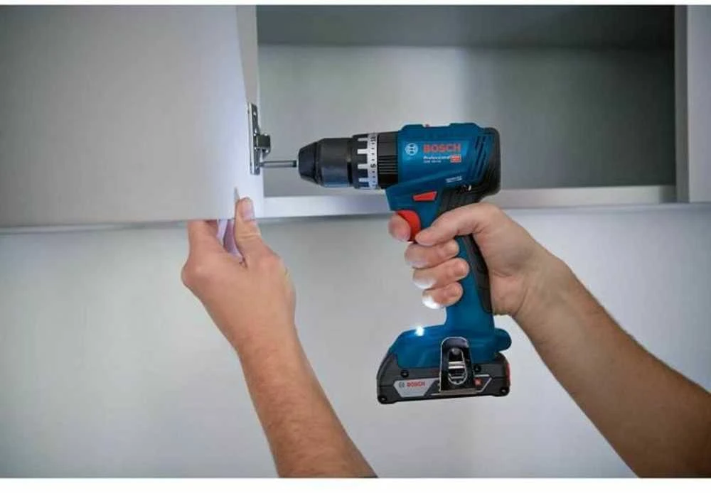 Bosch smūginis akumuliatorinis suktuvas gręžtuvas GSB 18V-45, 21/45Nm, be akumuliatoriaus ir kroviklio, kartoninė pakuotė