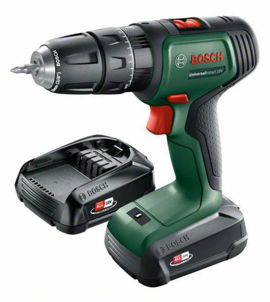 Bosch UniversalImpact18 (2x1,5) Akum.smūginis gręžtuvas