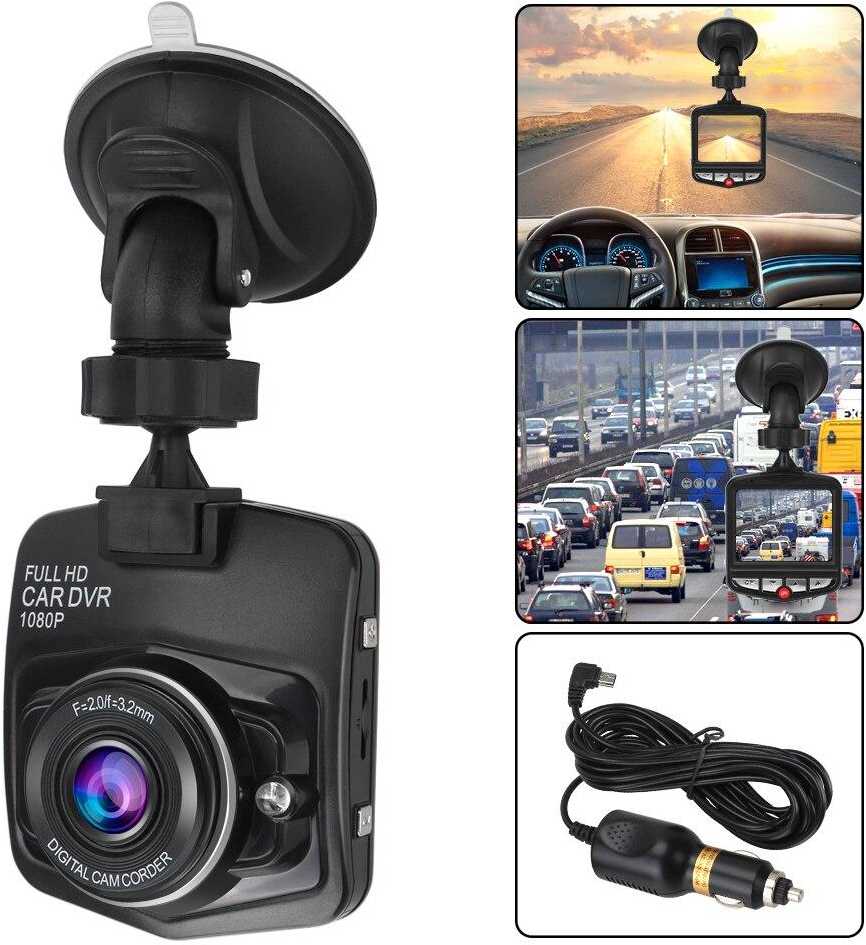 Automobilinė vaizdo kamera Full HD su LCD ekranu