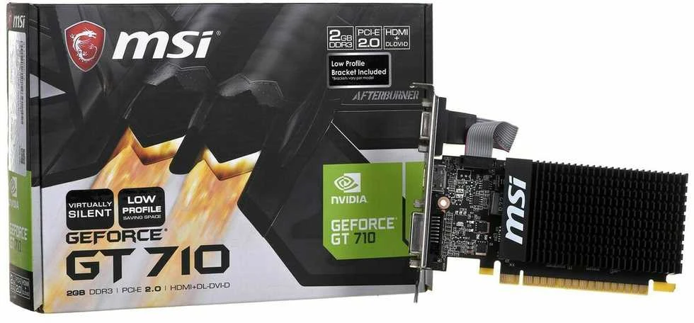 Vaizdo plokštė MSI GeForce GT 710 2GD3H LP