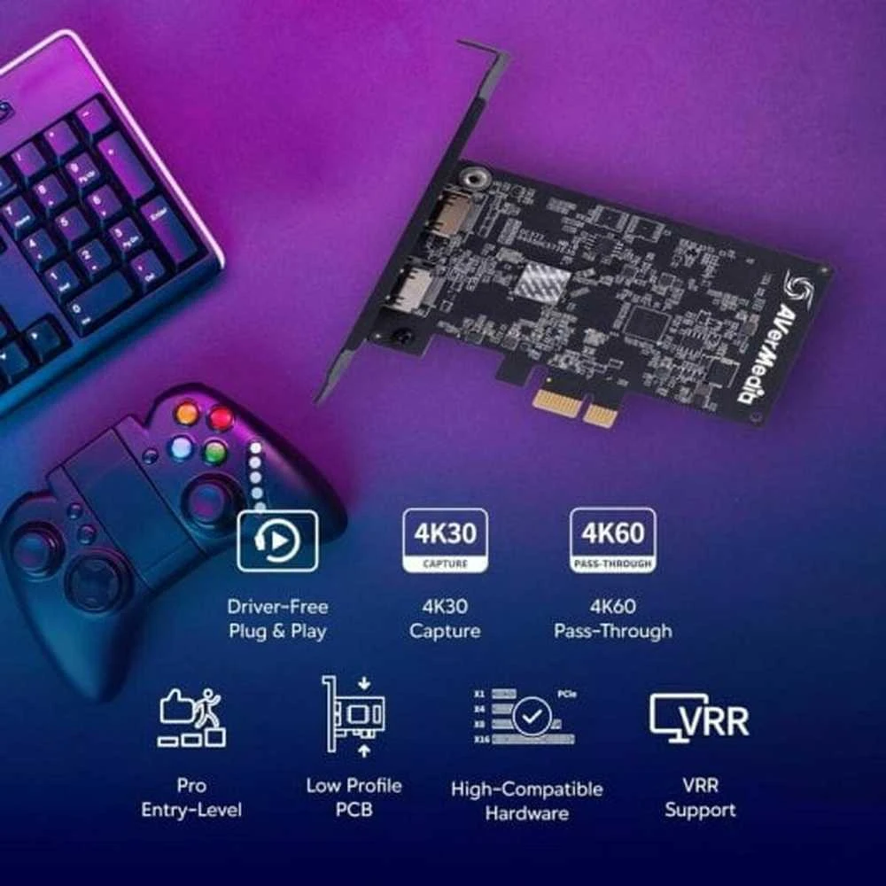 AVerMedia vidinė vaizdo įrašymo plokštė (61GC571000BF)