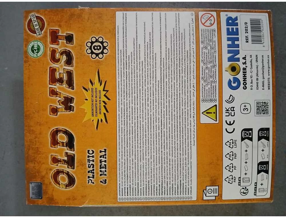 Gonher Cowboy revolverio rinkinys su dėklu ir ženkleliu - 239852