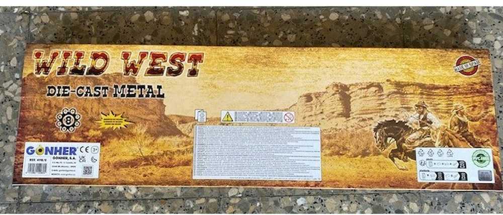 Pulio Gonher Guns GONHER rinkinys kaubojaus ginklų WILD-WEST, 498/0