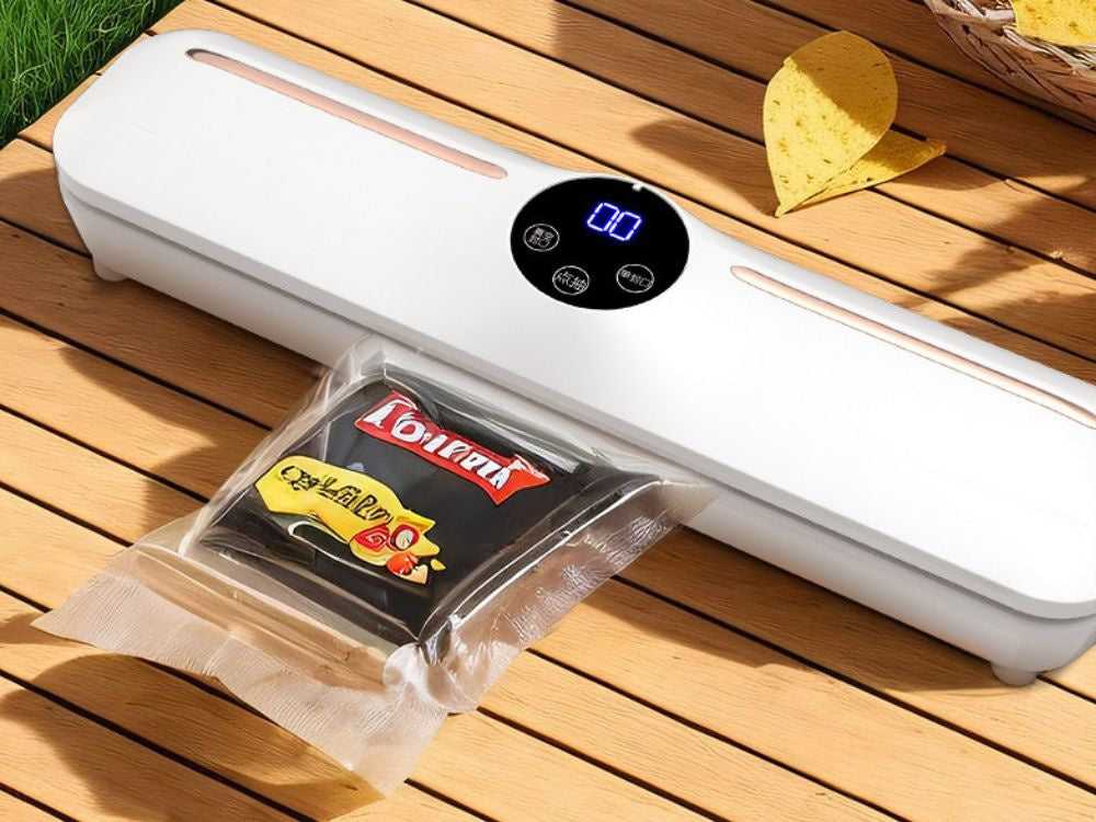 Maisto vakuumavimo aparatas su 10 maišelių, 120W
