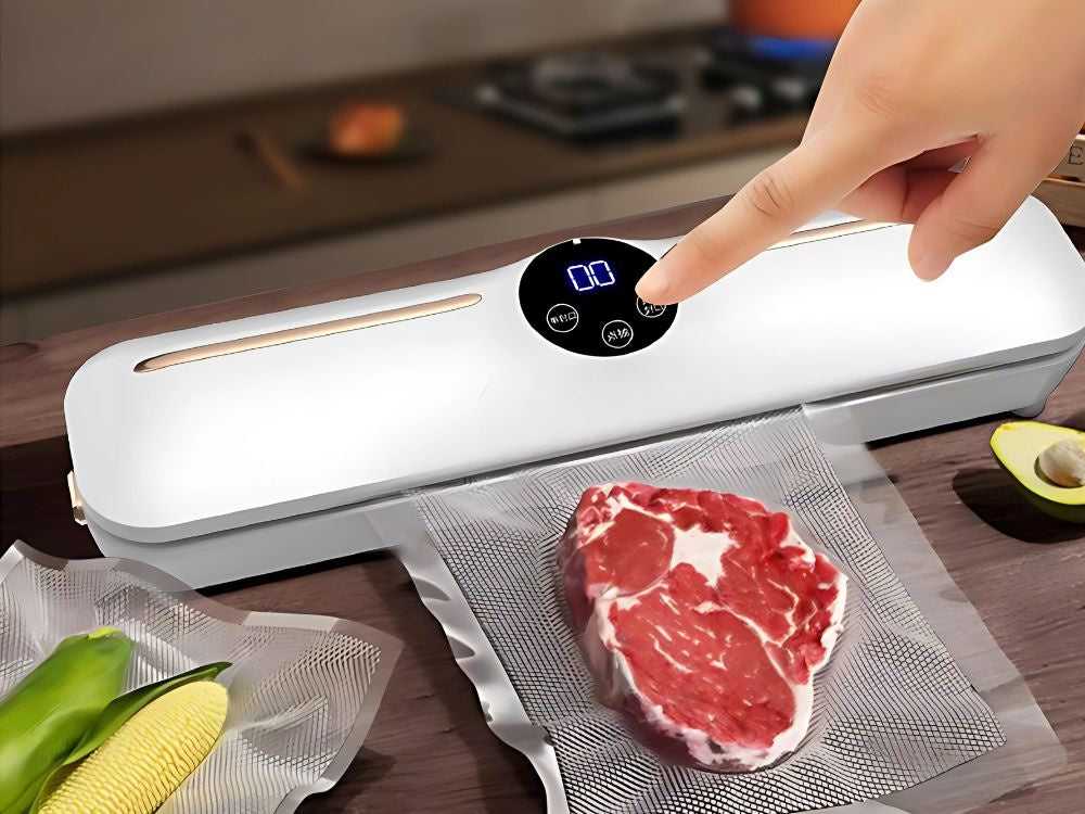 Maisto vakuumavimo aparatas su 10 maišelių, 120W