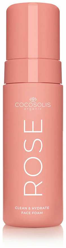 Cocosolis Rose Clean y Hydrate Face Foam veido valomosios putos, 150 ml