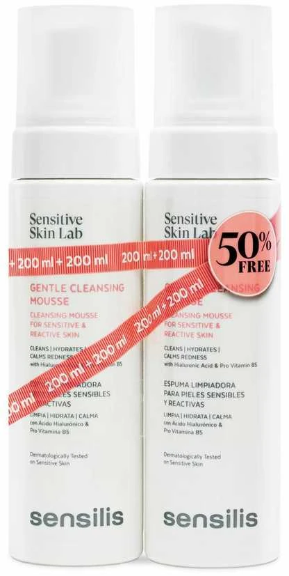 Sensilis GENTLE CLEANSING MOUSSE cleansing foam 2 x 200 ml