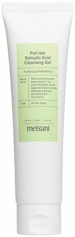 Meisani Puri-tea Salicylic Acid Cleansing Gel valomasis gelis veidui, 150 ml