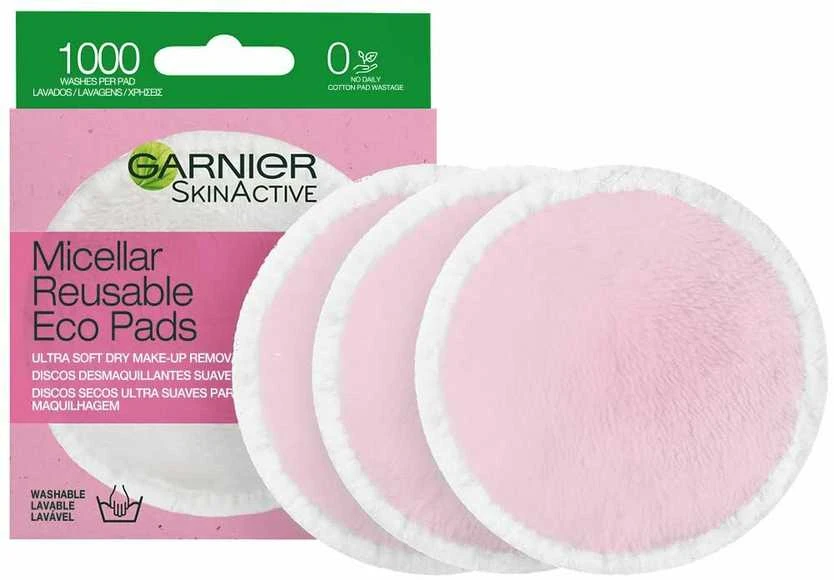 Garnier Skin Naturals Micellar Reusable Eco Pads Cleansiing Pads moterims, 3 pc