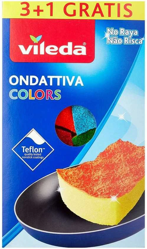 Vileda Pur Active Colors kempinėlių rinkinys, 4 vnt.